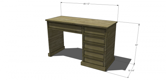 Free Diy Furniture Plans To Build A Carr Desk The Design