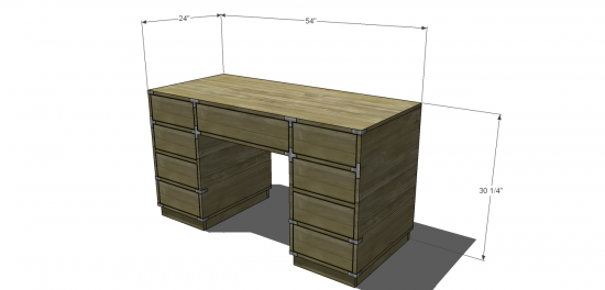 Free Diy Furniture Plans To Build A Campaign Desk The Design