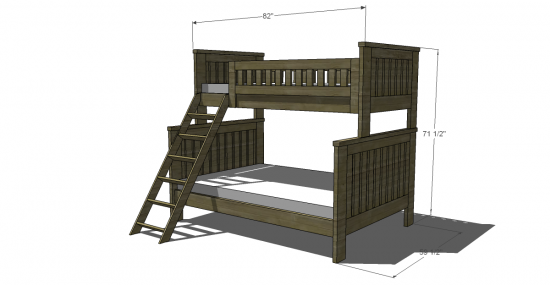 double over double bunk bed