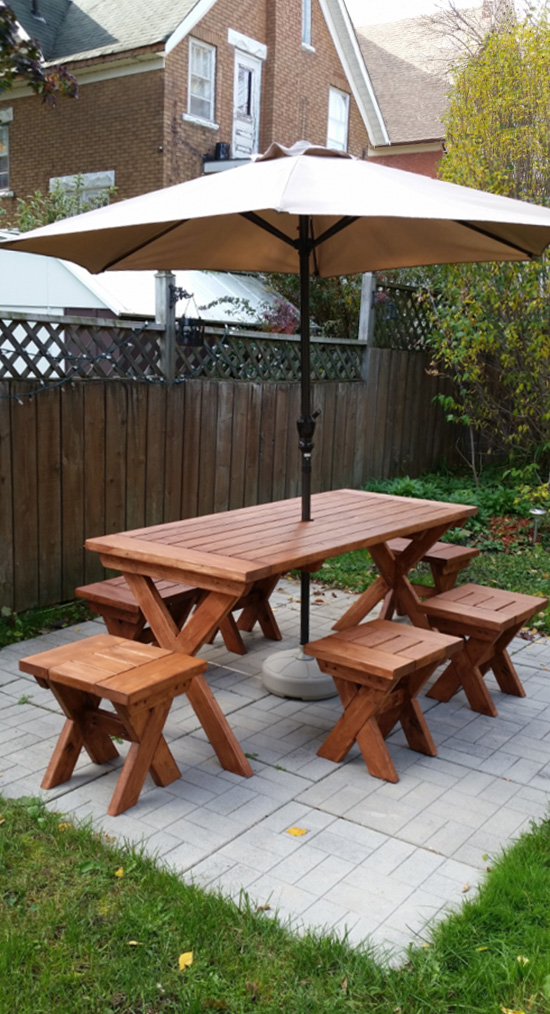 Reader Showcase // Chesapeake Picnic Table and Modified ... (550 x 1014 Pixel)